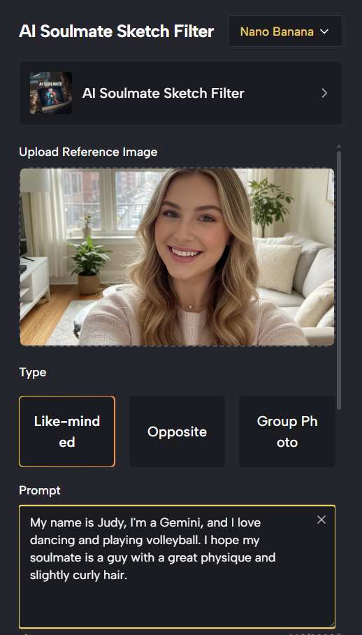 Upload Your Photo for AI Soulmate Drawing Free