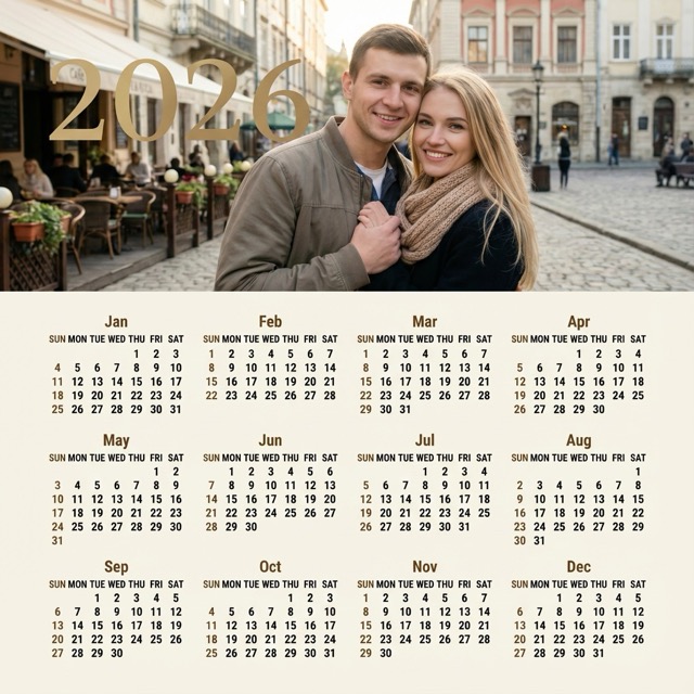 Printable Calendar 2026: Instant Export & Sharing