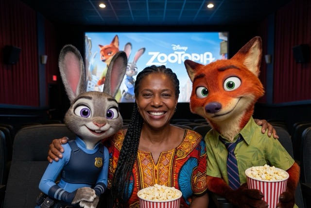 Natural Shoulder-to-Shoulder Poses with Zootopia Characters