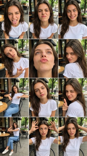 Consistent Quality Across All Nine AI Selfie Angles