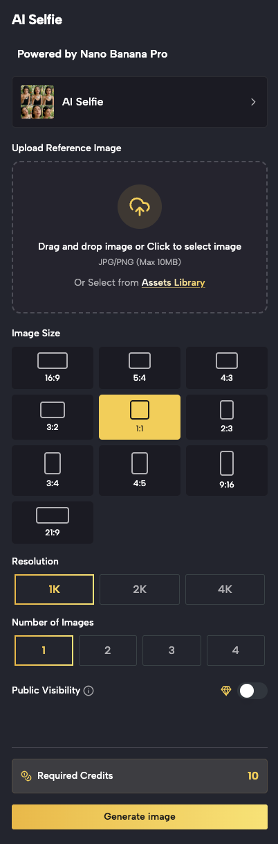 Upload Your Portrait for AI Selfie Generation