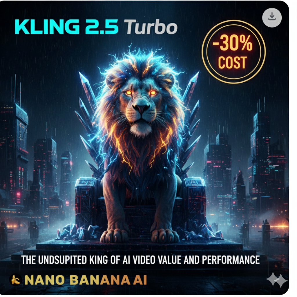 Kling 2.5 Turbo: Why It's the Undisputed King of AI Video Value and Performance.